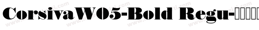 CorsivaW05-Bold Regu字体转换